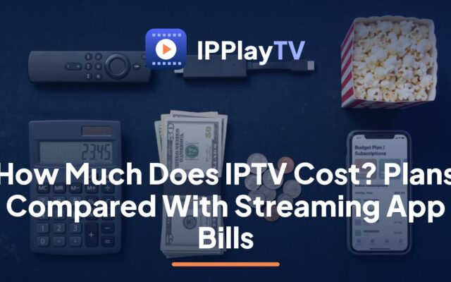 Couple adding up streaming bills at a kitchen table to see how much IPTV costs with an IPPlayTV plan